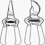Green Thumb #C52550 2PC Forg Pruner Set