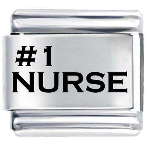 #1 Nurse Hobbies & Professions Italian Charm Bracelet