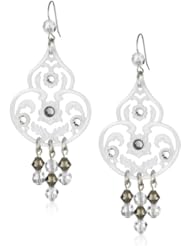 Tarina Tarantino "Classic" Grey Chandelier Style Earrings