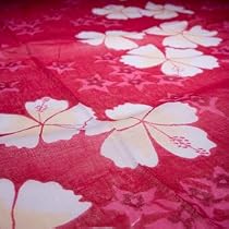 Pink Hibiscus Print Sarong