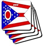 State Flag Of Ohio - Set Of 8 Coasters - Soft