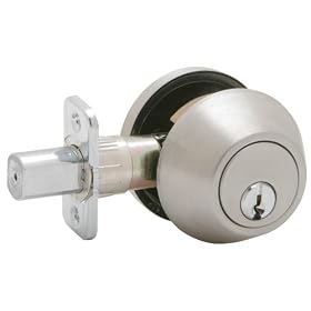 Dexter by Schlage JD60V630 Single-Cylinder Deadbolt, Satin Stainless by Schlage