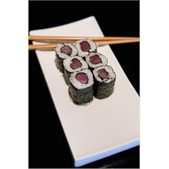 Poster 70 x 110 cm - "Plate of six tuna fish makizushi, a Japanese sushi dish prepared using rice and seaweed at Tako rest" von Paul Bernhardt / Lonely Planet Images - auch in anderen Gr��en und als Leinwandbild erh�ltlich