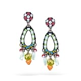 Ayala's Timeless Beauty Earrings in Melon, Lime and Crystal #0890 AE OE