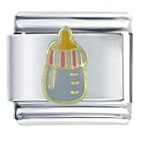 Baby Bottle Italian Charms Bracelet Link