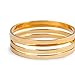 Mokingtop Fashion New 5PCS/Set Rings Urban golden Stack Plain Cute Above Knuckle Ring Band Midi Ring