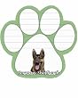 German Shepherd Dog Paw Magnetic Note Pads
