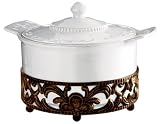 Mikasa Countryside Harvest Round Casserole w/stand
