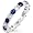3.9ct 925 Sterling Silver 14k White Gold Plated Created Sapphire & Diamond Cz Eternity Ring (5)