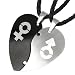 Interlocking Heart Stainless Steel Puzzle Pendant
