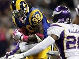 Vikings Rams Football: St. Louis, MO - Steven Jackson Photographic Poster Print by Jeff Roberson, 12x9