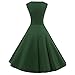 Vianla Women Capshoulder Retro 1950s Vintage Party Swing Dresses