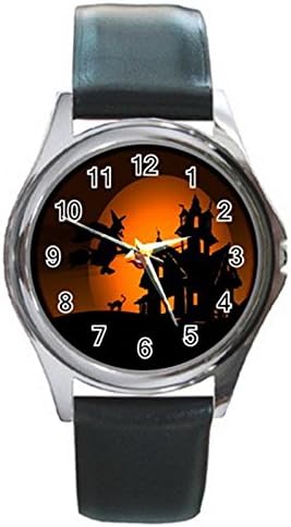 Halloween Silver Tone Round Metal Wrist Watches for Men Women HOT Gift NEW