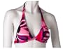 Rampage Swim Women's Tear Drop Banded Halter Top, Eggplant, Small