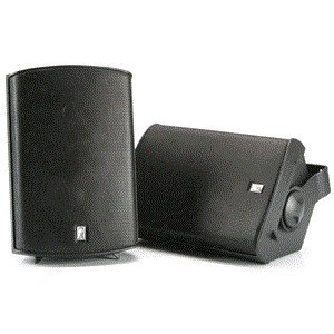 Poly-Planar 5-Inch x 7-Inch Compact Marine Box Speakers (Black, Pair)