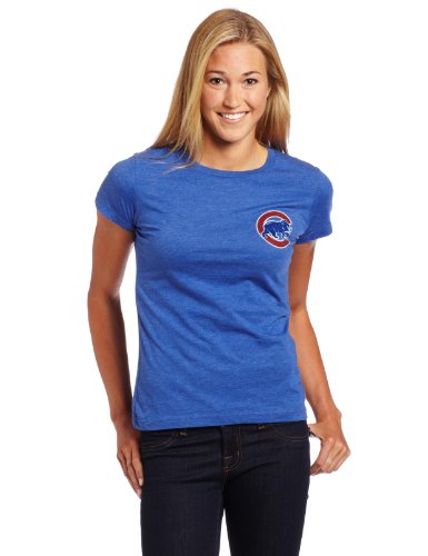 MLB Alfonso Soriano Chicago Cubs Women's Short Sleeve Crew Neck Tee (Deep Royal Heather, X-Large)