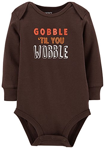 Carter's Unisex Baby Thanksgiving Bodysuit (Baby) - Brown