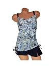 Coco Beach Swimwear PLUS SIZE Daisies 2-Piece Skirtini Style Swimsuit