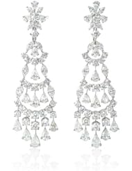Diamond 18k White Gold Dangle Earrings