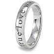True Love Waits Stainless Steel Ring (4.5 mm) - Sizes 4-11