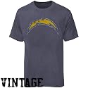 San Diego Chargers Heather Blue First Rounder Vintage T-shirt