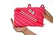 ZIPIT Monster Pencil Case for Girls, Cute 3-Ring Binder Pencil Pouch for Kids and Teens, Stationery Bag for School ,Pink