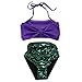 Jastore Kids Girls 2 Pcs Princess Mermaid Swimwear Bow-knot Bikini Set Swimsuit