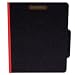 S J Paper S62621 - Classifcation Folder, Two Dividers, Letter, Black/Red, 15/Box