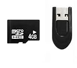PIXMANIA 4 GB microSD Memory Card + USB Reader