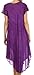 Sakkas 715D Michiko Stonewashed Caftan Dress / Cover Up - Purple - One Size