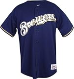 Milwaukee Brewers Alternate Navy MLB Replica Jersey
