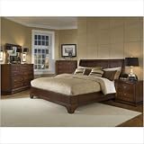 Hailey Bed in Antique Walnut Size: King Review