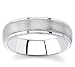 Tungsten Carbide Men's Wedding Band in Stone Finish, 6mm