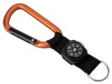 Munkees Karabiner mit Band, Kompass und Schlüsselring Schlüsselanhänger
