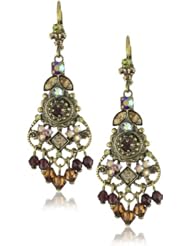Sorrelli "Tapestry" Crystal Chandelier Gold-Tone Earrings