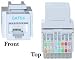 CAT5E, RJ45 Keystone Jack, Tooless, White Color