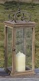 Eigenschaften B & B  / LATERNE STANDLATERNE VINTAGE ALTHOLZ 65 CM EISENKRONE