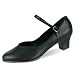 Danshuz Womens Size 6.5 Black Versatile Character Heel Dance Shoe