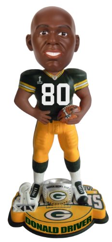 NFL Donald Driver Green Bay Packers Super Bowl XLV Champions Ring Base Bobblehead