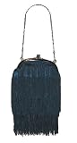 Sasha Fringe Clutch bag in Teal