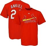 St. Louis Cardinals Tee Shirts : Majestic St Louis Cardinals #24 Rick Ankiel Red Youth Players Tee Shirts
