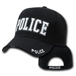 Delux Military Law Enforcement Cap Hat- Police, Black (Comes In 2 Different Colors)