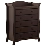 Stork Craft Aspen 5 Drawer Chest, Espresso On Sale