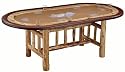 Rush Creek Log Cabin Style Texas Hold'em Poker Table