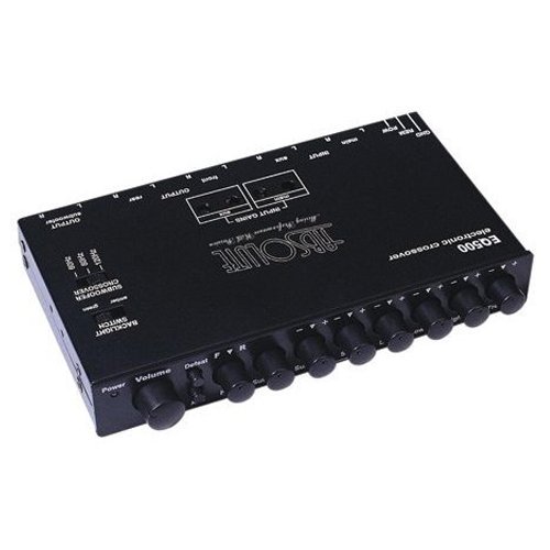 Absolute EQ-500 Compact Dash Mount 5 Band EQ with X-over Sub Level Woofer Control And AUX Inputs