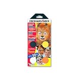 Faber-Castell 889001 - 4 Schminkfarben Tiere mit  Schwamm - 
