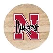 TSUNE Natural Sandstone Coasters, Set of 4, University of Nebraska