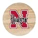 TSUNE Natural Sandstone Coasters, Set of 4, University of Nebraska