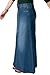 Denim Long Skirt - Stonewash - Full Length - Blue (SKIRT35)