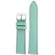 Genuine Leather Watch Band Pearl Finish Turquoise 18mm